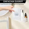 Étagère de douche blanche, lot de 2, fixation sans perçage, Voir les images du produit 8