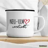 Huuraa Emaille Tasse Neu-Ulm verliebt 300ml Vintage Produktbild-Vorschau 3