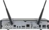 The back panel of a digital receiver with various ports and two antennas. Náhled obrázku produktu