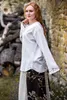 Mittelalter Bluse Weiß "Tilda" XL Produktbild-Vorschau 4