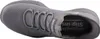 A top-down view of a grey Skechers slip-in sneaker. Voir les images du produit