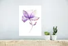 MuchoWow® Poster Blumen - Aquarell - Lila 30x40 cm - Produktbild-Vorschau 5