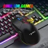 A gaming mouse and keyboard with RGB lighting. Produktbild-Vorschau
