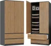 Topeshop SZAFA MALWA AN/AR K Schlafzimmer-Schrank 5 Regale Produktbild-Vorschau 2