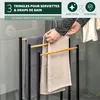 eluno Porte-serviettes sur pied, 3 barres, Voir les images du produit 3