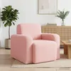 vidaXL Sessel Rosa Bouclé Produktbild-Vorschau 2