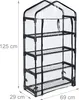 Serre de balcon Relaxdays, film PVC, acier, H x l x P : 125 Voir les images du produit 4