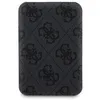 A close-up view of a black and gray patterned hard case with a repeating Guess logo. Náhled obrázku produktu