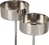 Silberne Teelichthalter Adventskranz Steckbar Ø4cm 8er Set, Produktbild-Vorschau 1