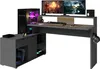 Bureau gaming Vortex - 229x60x95cm - avec éclairage LED - Voir les images du produit 1