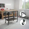Relaxdays lasbank met 4 wielen en remmen, werkbank met Productafbeelding-voorbeeld 5