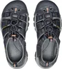 A top-down view of a pair of dark blue Keen Newport H2 trekking sandals against a white background. Podgląd zdjęcia produktu