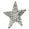 com-four® Kunstkerstster, besneeuwd met verlichting en Productafbeelding-voorbeeld 3