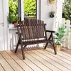 Banc de jardin 2 places COSTWAY en bois, banc en bois Voir les images du produit 2