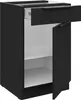 Küchen Unterschrank 50 cm SIENA Schwarz Vollauszug Produktbild-Vorschau 2
