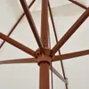 vidaXL Sonnenschirm 200x300 cm Holzmast Cremeweiß Produktbild-Vorschau 5