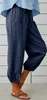 ASKSA Damen 7/8 Länge Hose Weitem Bein Freizeithose Leicht Produktbild-Vorschau 2