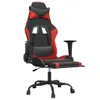 vidaXL Gaming-Stuhl mit Fußstütze Schwarz und Rot Produktbild-Vorschau 6