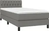 vidaXL Lit boxspring avec matelas & LED gris foncé 90x200 Voir les images du produit 3