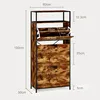 Schoenenkast BEALIFE, 60x30x130 cm, met 3 draaideuren en Productafbeelding-voorbeeld 2