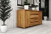 Kommode Tinci aus Wildeiche massiv 150x45x77 mit 2 Türen 4 Produktbild-Vorschau 3