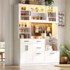 Buffetkast, 185x145x40 cm, met stopcontact, Productafbeelding-voorbeeld 1