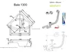ECOLAM Baignoire d'angle BALA 130 x 130 cm + tablier, Voir les images du produit 5
