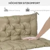 Outsunny 3 Sitzer Bankauflage 150x98x8 cm Bankkissen mit Produktbild-Vorschau 4