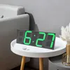 Nástěnné hodiny 45*16*2,5 cm Černé digitální hodiny LED s Náhled obrázku produktu 3