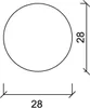 Tyč Konsta kulatá 28 x 28 x 2000 mm, smrk Náhled obrázku produktu 2