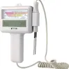 A white water quality tester for swimming pools and spas, with a coiled cord and two probes. Náhled obrázku produktu