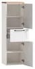 Midischrank - Weiß matt - Wotaneiche Nachbildung - B 40 cm Produktbild-Vorschau 5