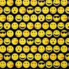 Geschenkpapier lustige Mojis Gesichter 70cm x 2m Rolle Produktbild-Vorschau 1