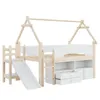 Merax Etagenbett 90x200cm mit Dachrahmen, Hochbett mit Produktbild-Vorschau 7