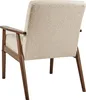 BELIANI Sessel Beige u. Dunkelbraun aus Bouclé mit Holz Produktbild-Vorschau 5