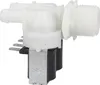 A close-up studio shot of a white and black solenoid valve. Produktbild-Vorschau