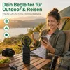 Powerbank 10000 mAh, mit tragbaren Ventilator, Saugnapf, 3 Produktbild-Vorschau 4
