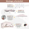 Gazebo pieghevole COSTWAY 3x6 m con 4 pareti laterali, Anteprima dell’immagine prodotto 8