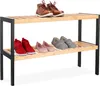 Relaxdays Schuhregal, HxBxT: 33 x 70 x 26 cm, Bambus, 2 Produktbild-Vorschau 1