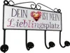 Dein Herz ist mein Lieblingsplatz Kleiderhaken Leiste mit 4 Produktbild-Vorschau 4