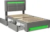 Lit rembourré 90x190 cm, avec connexion USB , avec Voir les images du produit 9