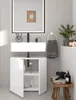 Vira meuble sous lavabo 2 portes blanc brillant, blanc. Voir les images du produit 17