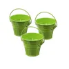 Duftkerzen CITRONELLA - Outdoor Kerzen im Metalleimer - H: 5,5cm - grün - 3er Set Produktbild-Vorschau