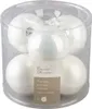 Weihnachtskugeln Glas 8cm 6 Stück - Winterweiss Produktbild-Vorschau 5
