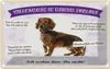 vianmo Blechschild 20x30 cm Tiere Dackel willkommen wohne Produktbild-Vorschau 1