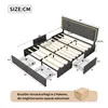 Letto imbottito INONEFT, 160x200 cm, con 4 cassetti e Anteprima dell’immagine prodotto 2