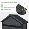 M MCombo Gartenschrank Gartenhaus Holz Metgallgestell Produktbild-Vorschau 6