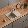 Spülbecken Bergström Rom Beige 62 x 50 cm, Model 57771 Produktbild-Vorschau 7