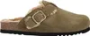 Scholl Fae New F Clog Suede - Velourleder in khaki mit Fell Produktbild-Vorschau 1