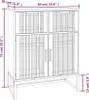 vidaXL Sideboard Schwarz 60x30x75 cm Holzwerkstoff Produktbild-Vorschau 8